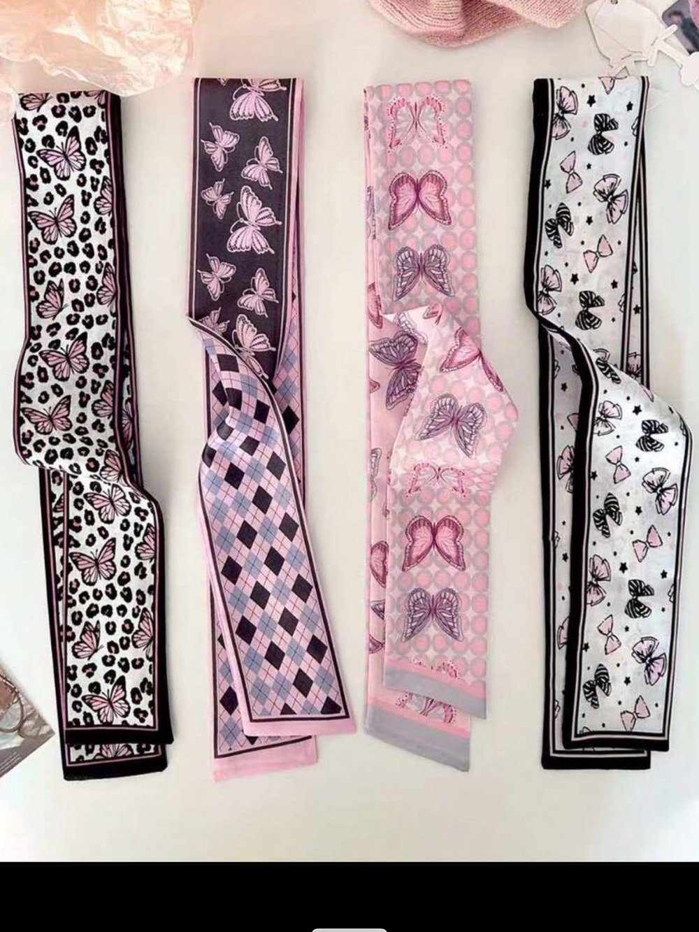 Butterfly Bag or Hair Scarves - Multipack of 4